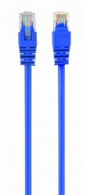 Патч-корд UTP Cablexpert (PP12-1.5M/B) літий, 50u "штекер із засувкою, 1.5 м, синій PP12-1.5M/B фото