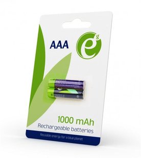 Аккумулятор EnerGenie AAA/HR03 Ni-MH 1000 mAh BL 2шт EG-BA-AAA10-01 фото