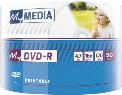 Диски DVD+R MyMedia (69202) 4.7GB, 16x, Wrap 50шт Printable 69202 фото