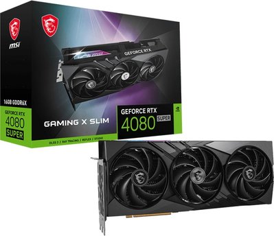 Відеокарта GF RTX 4080 Super 16GB GDDR6X Gaming X Slim MSI (GeForce RTX 4080 SUPER 16G GAMING X SLIM) GeForce RTX 4080 SUPER 16G GAMING X SLIM фото