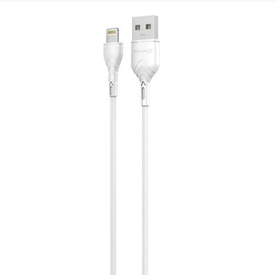 Кабель Grand-X USB - Lightning (M/M), 1 м, Cu, 2.1 A, White (PL01W) PL01W фото