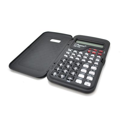 Калькулятор інженерний 105, 44 кнопки, чорний, розміри 132 * 77 * 13мм, BOX KK-105 фото