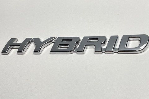 Емблема напис HYBRID на Nissan 150x25 mm (хром) nis003 фото товару