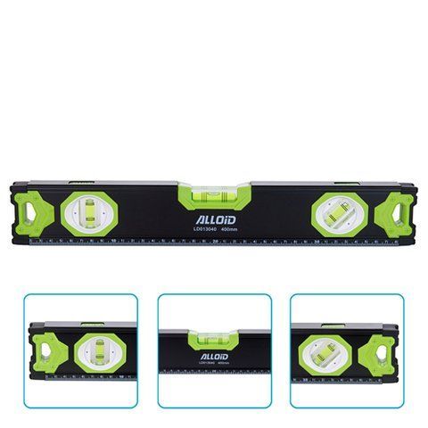 Alloid Pro. Уровень строительный 40см, 3 капсулы с магнитом LD-013040 фото товара