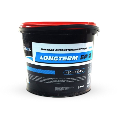 Смазка высокотемпературная (синяя) Blue LongTerm EP-2  ведро 4кг ax-3106-4 фото товара