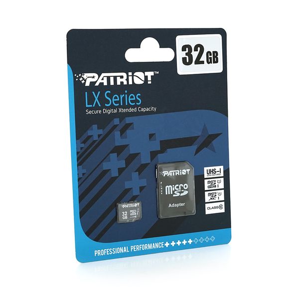 Карта пам'яті Patriot LX microSDHC Class 10 UHS-I, 32GB Patriot LX/M32 фото