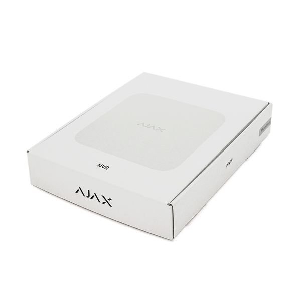 Мережевий відеореєстратор Ajax NVR (16ch) white, роздільна здатність до 4К, підтримка ONVIF/RTSP, декодування H.265/H.264, ємність до 16Тб Ajax NVR (16ch) white фото