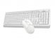 Комплект (клавіатура, миша) бездротовий A4Tech FG1012 White USB FG1012 (White) фото 4