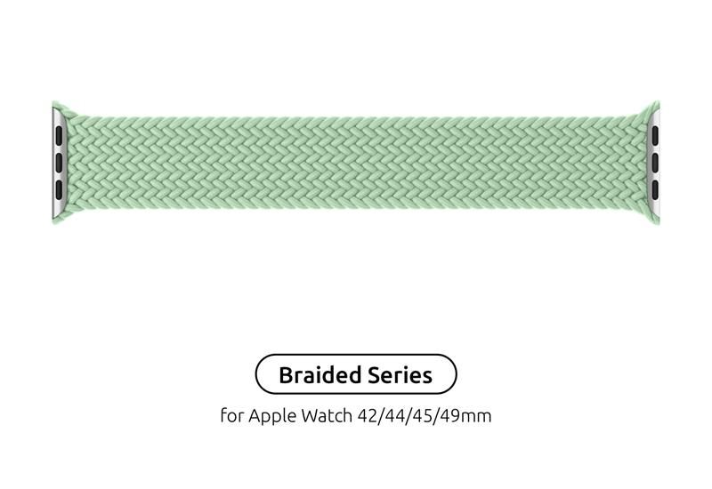 Ремінець Armorstandart Braided Solo Loop для Apple Watch 42mm/44mm/45mm/49mm Mint Size 8 (160 mm) (ARM64914) ARM64914 фото