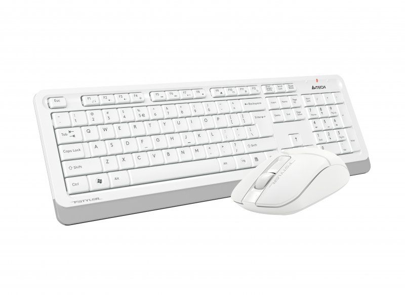 Комплект (клавіатура, миша) бездротовий A4Tech FG1012 White USB FG1012 (White) фото