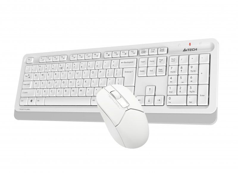 Комплект (клавіатура, миша) бездротовий A4Tech FG1012 White USB FG1012 (White) фото
