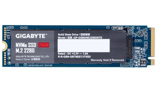 Накопичувач SSD 256GB Gigabyte M.2 PCIe NVMe 3.0 x4 NAND TLC (GP-GSM2NE3256GNTD) GP-GSM2NE3256GNTD фото