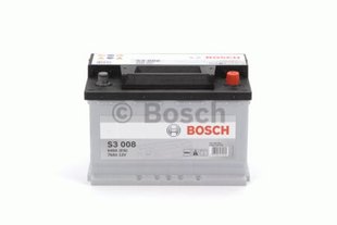 Акумулятор 70Ah-12v BOSCH (S3008) (278x175x190),R,EN640 0092S30080 фото