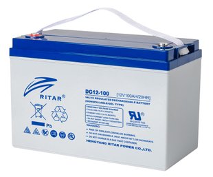 Акумуляторна батарея Ritar 12V 100AH (DG12-100) GEL DG12-100 фото