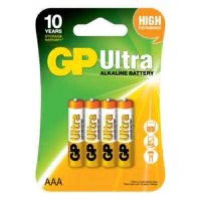 Батарейка GP ULTRA ALKALINE 1.5V 24AU-U4 лужна, LR03, ААА (4891199027659) 4891199027659 фото
