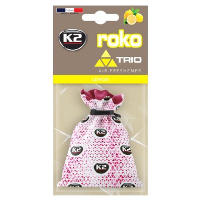 Ароматизатор для салону авто K2 Roko Trio "Лимон" 25 г (V825T) K20330 фото