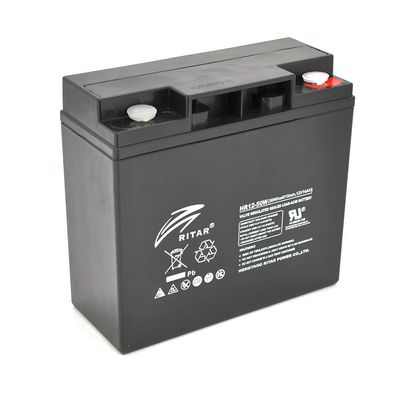 Аккумуляторная батарея AGM RITAR HR1250W, Black Case, 12V 14.0Ah ( 181 х 77 х 167 ) 4.30kg Q4 HR1250WB фото