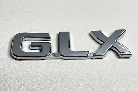 Емблема напис GLX на Toyota 110x32 mm (хром/новий) toy016 фото товару