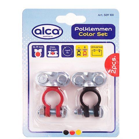 Клеммы аккумулятора Alca 509100 красно/черные 2шт (509100) 509100 фото товара