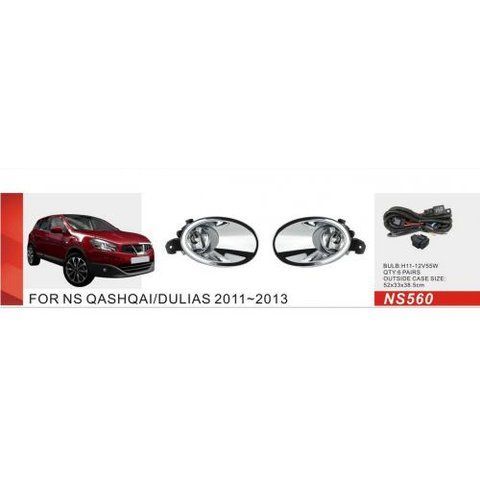 Фари дод. модель Nissan Qashqai 2010-13/NS-560/H11-12V55W/ел.проводка (NS-560) NS-560 фото товару