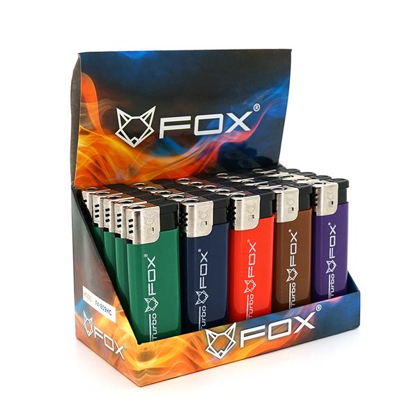 Запальничка Турбо Lighter, упаковка 25шт, ціна за упаковку, Mix color FX-809HC фото