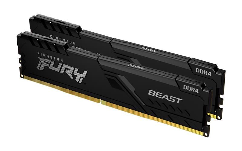 Модуль пам`ятi DDR4 2x16GB/2666 Kingston Fury Beast Black (KF426C16BB1K2/32) KF426C16BB1K2/32 фото