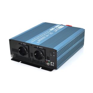 Інвертор напруги Mexxsun MXS-2000, 24V/220V, 2000W з правільною синусоїдою, 2 Shuko, клемні дроти, Q4 MXS-2000-24M фото