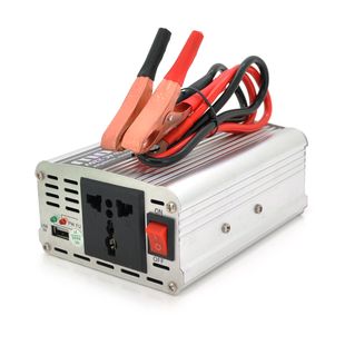 Інвертор напруги PI 500ВА(300Вт), 12/220V, approximated, 1 універсальна розетка, клем + крокодили+АЗУ PI500ВА фото