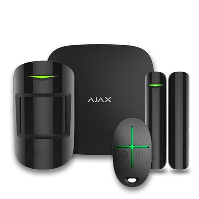 Комплект бездротової сигналізації Ajax StarterKit 2 black ( Hub 2/MotionProtect/DoorProtect/SpaceControl ) StarterKit 2 black фото