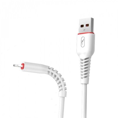 Кабель SkyDolphin S54L Soft USB - Lightning (M/M), 1 м, White (USB-000429) USB-000429 фото