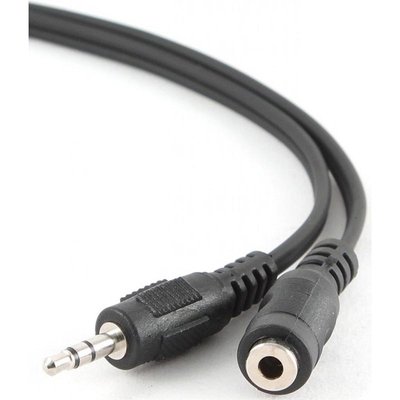 Аудіо-кабель Cablexpert 3.5 мм - 3.5 мм (M/F), 3 м, чорний (CCA-423-3M) CCA-423-3M фото