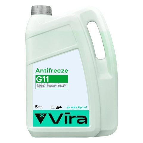 Рідина охолоджуюча VIRA -40 &deg;C G11 зелена 5кг (VI0031) VI0031 фото товару