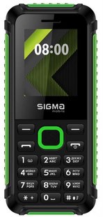 Мобiльний телефон Sigma mobile X-style 18 Track Dual Sim Black/Green X-style 18 Track Black/Green фото