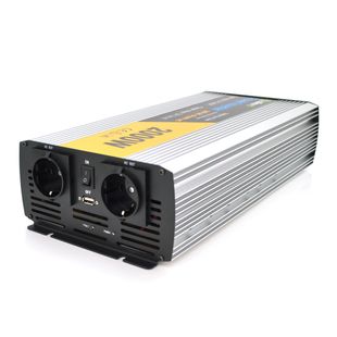 Інвертор напруги Solinved Sol-Yb24-2000M, 24V/220V, 2000W з апроксимованою синусоїдою, 2Shuko, USB, клемні дроти, Q5 Sol-Yb24-2000M фото