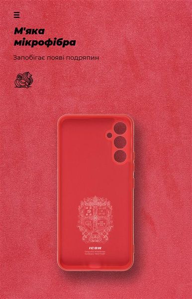 Чохол-накладка Armorstandart Icon для Samsung Galaxy A34 5G SM-A346 Camera cover Red (ARM66173) ARM66173 фото