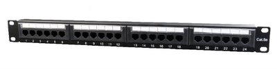 Патч-панель Cablexpert (NPP-C524CM-0011) 19" 24 порти, UTP, cat.5e NPP-C524CM-001 фото