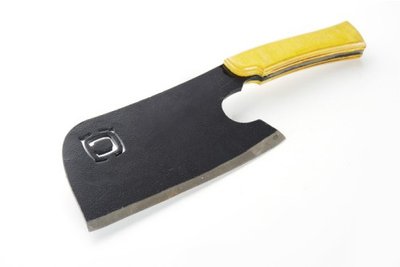 Нож-тесак туристический разделочный цельнометаллический с деревянной ручкой 750г СИЛА 960322 фото