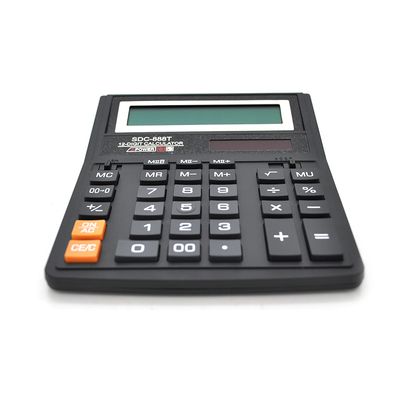 Калькулятор офісний стандарт 888T, 33 кнопки, чорний, розміри 206 * 156 * 31мм, BOX YT-888T фото