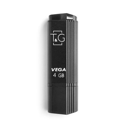 Флеш-накопичувач USB 4GB T&G 121 Vega Series Black (TG121-4GBBK) TG121-4GBBK фото