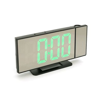 Електронний годинник VST-896 Дзеркальний дисплей, з датчиком температури та вологості, будильник, живлення від кабелю USB, Gree VST-896G фото