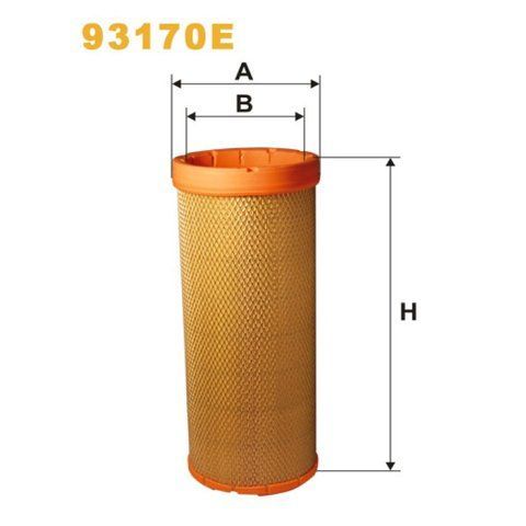 Фільтр повітря Renault (RVI) Magnum (AE), Midlum, Premium, Premium Lander, Puncher Wix Filters (93170E) 93170E фото товару
