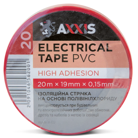 Лента Axxis PV100RED 19 ммх20 Красный (10552063) PV100RED фото товара