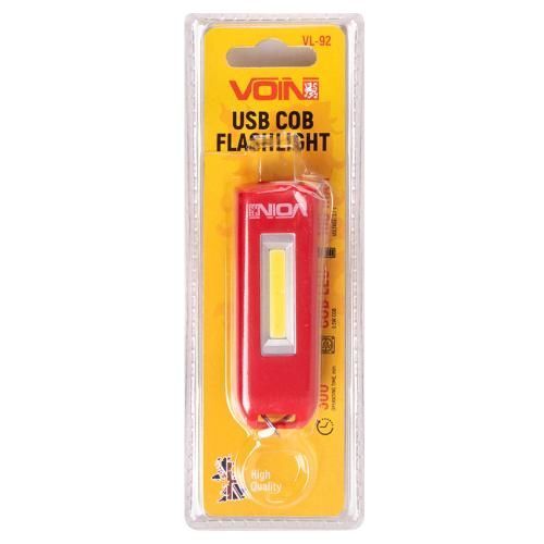 Фонарик-брелок VOIN VL-92, 0,5W-COB АКБ100mAh (VL-92) VL-92 фото товара