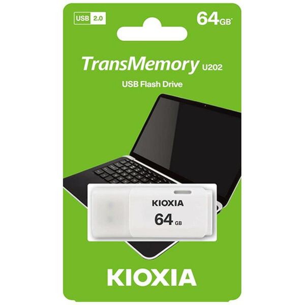Флеш-накопичувач USB 64GB Kioxia TransMemory U202 White (LU202W064GG4) LU202W064GG4 фото