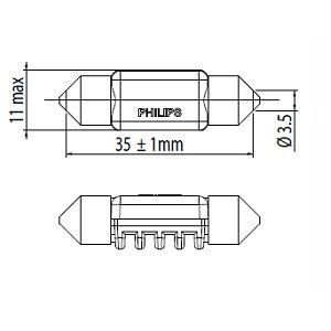 Автолампа Philips 128596000KX1 фото товару