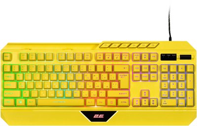 Клавіатура 2E Gaming KG315 RGB USB Yellow Ukr (2E-KG315UYW) 2E-KG315UYW фото