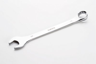 Ключ рожково-накидной полированный CrV 29мм СИЛА 201079 фото