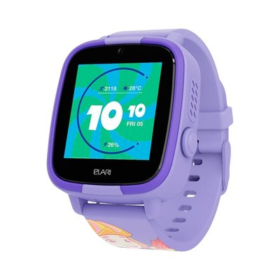 Дитячий телефон-часы с GPS трекером Elari FixiTime Fun Lilac (ELFITF-LIL) ELFITF-LIL фото