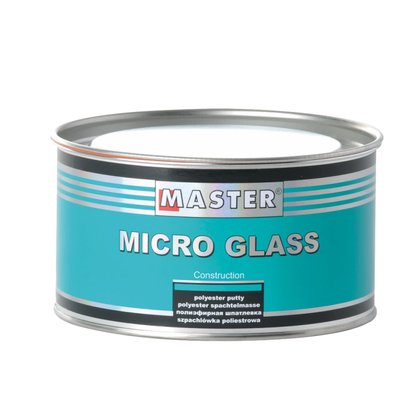 Шпаклівка поліефірна для кузова Microglass банка 1 л/ 1,8 кг з затверджувачем 140215 фото