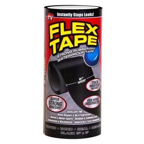 Надміцна стрічка/скотч FLEX TAPE 20см (Чорний/Білий) NF-00005727 фото товару